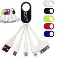 Multi-Device Charger Cable Key Ring USB Data Buddy